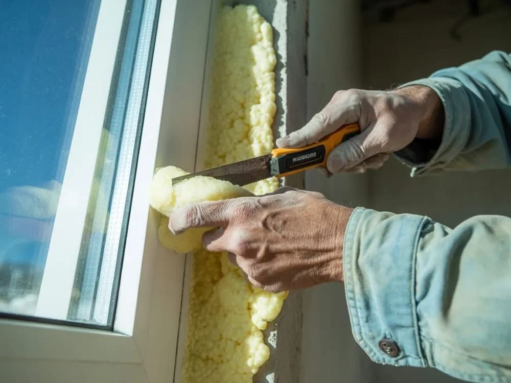 Jak skutecznie usunąć piankę montażową z okna PCV bez uszkodzeń