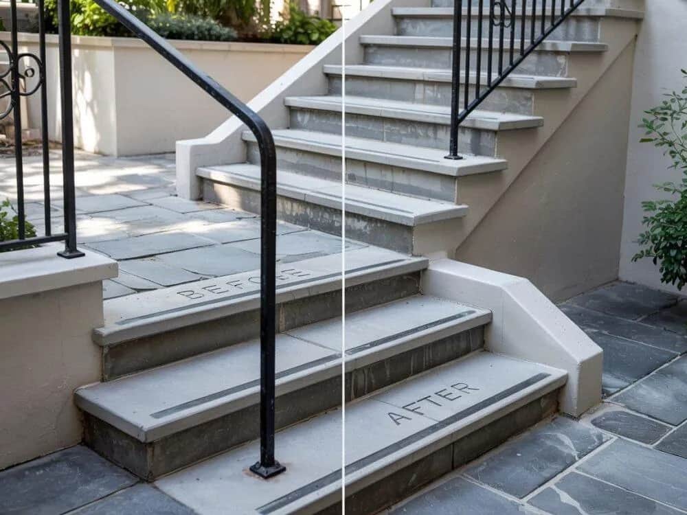 Jak wyrównać schody betonowe? wskazówki dla majsterkowiczów