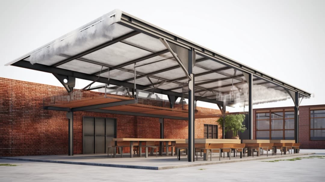 Wiata Stalowa Jednospadowa - Konstrukcja i Projekty